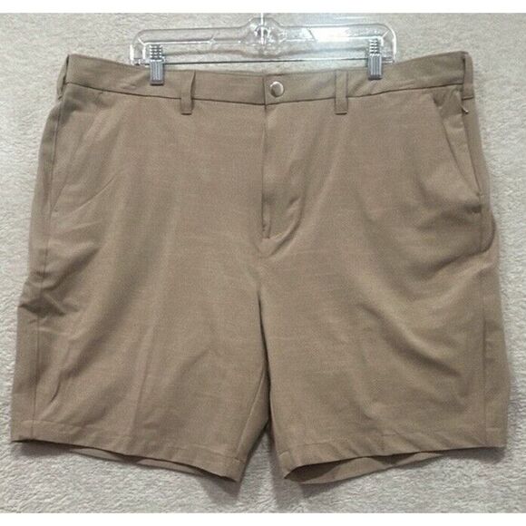Men's Apt. 9 Premier Flex Performance Shorts, 8" Inseam, Size 42, Beige ‎ NWT - Picture 1 of 13